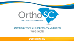 Dr. Cook – Anterior Cervical Disectomy and Fusion