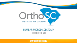 Dr. Cook – Lumbar Microdiscectomy